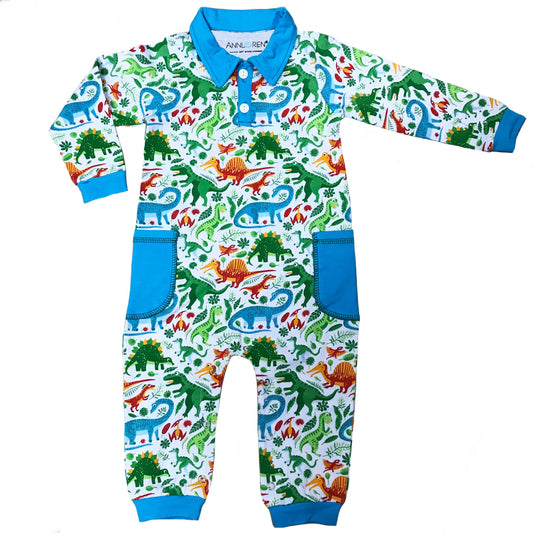 K110 Dinosaur Boys Pollo Romper