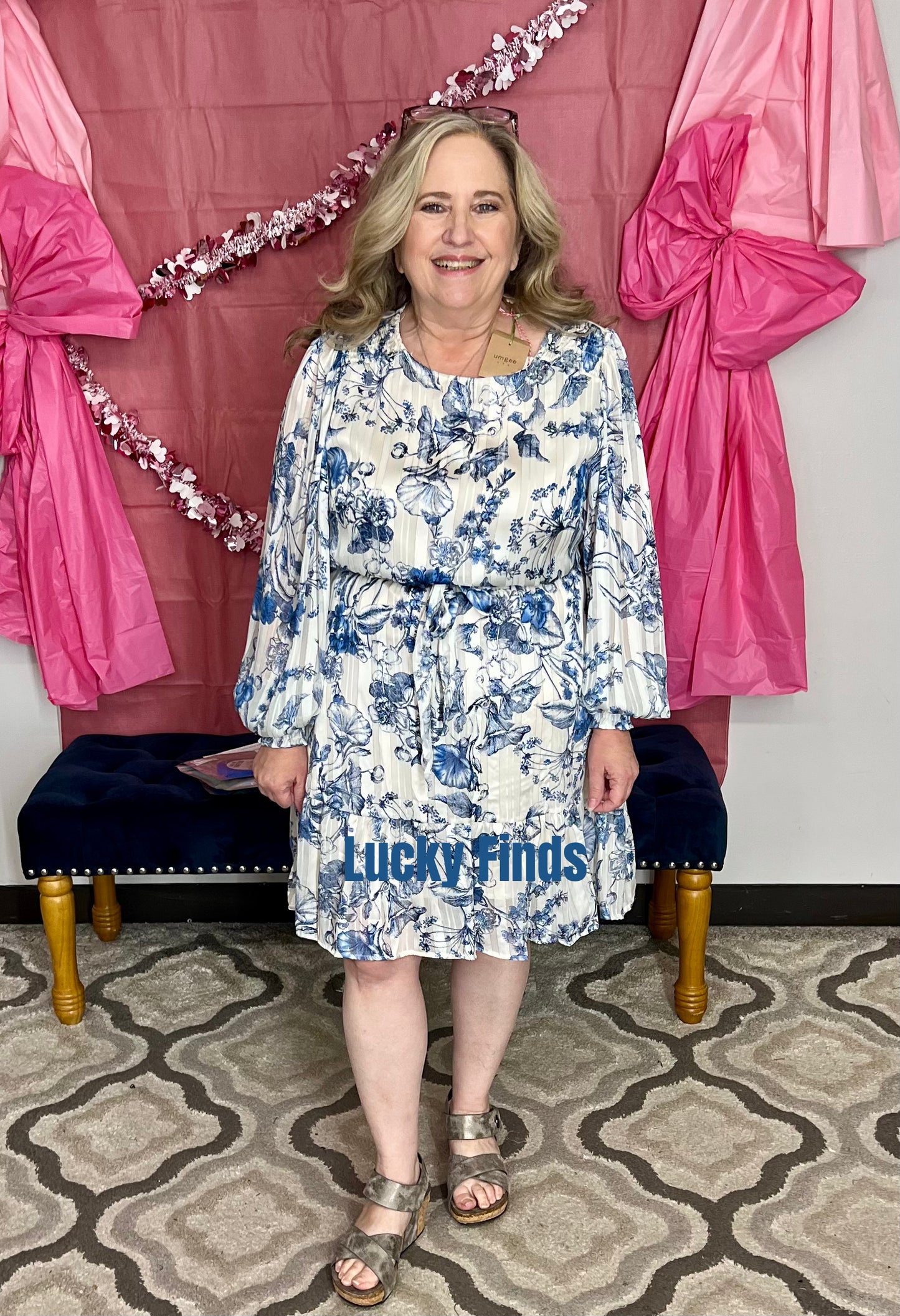 Umgee Floral Party Dress P427