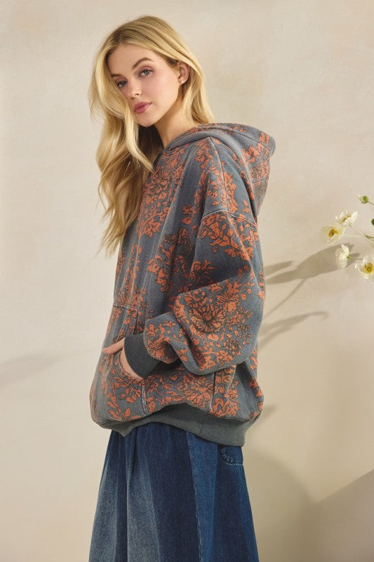 Dreamer Floral Hoodie Top A232
