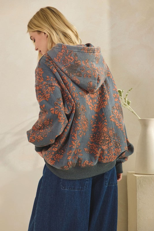 Dreamer Floral Hoodie Top A232