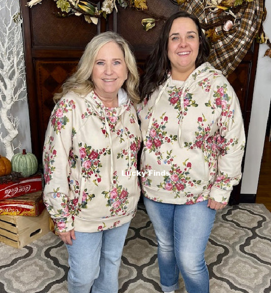 Dreamer Floral Hoodie Top A232