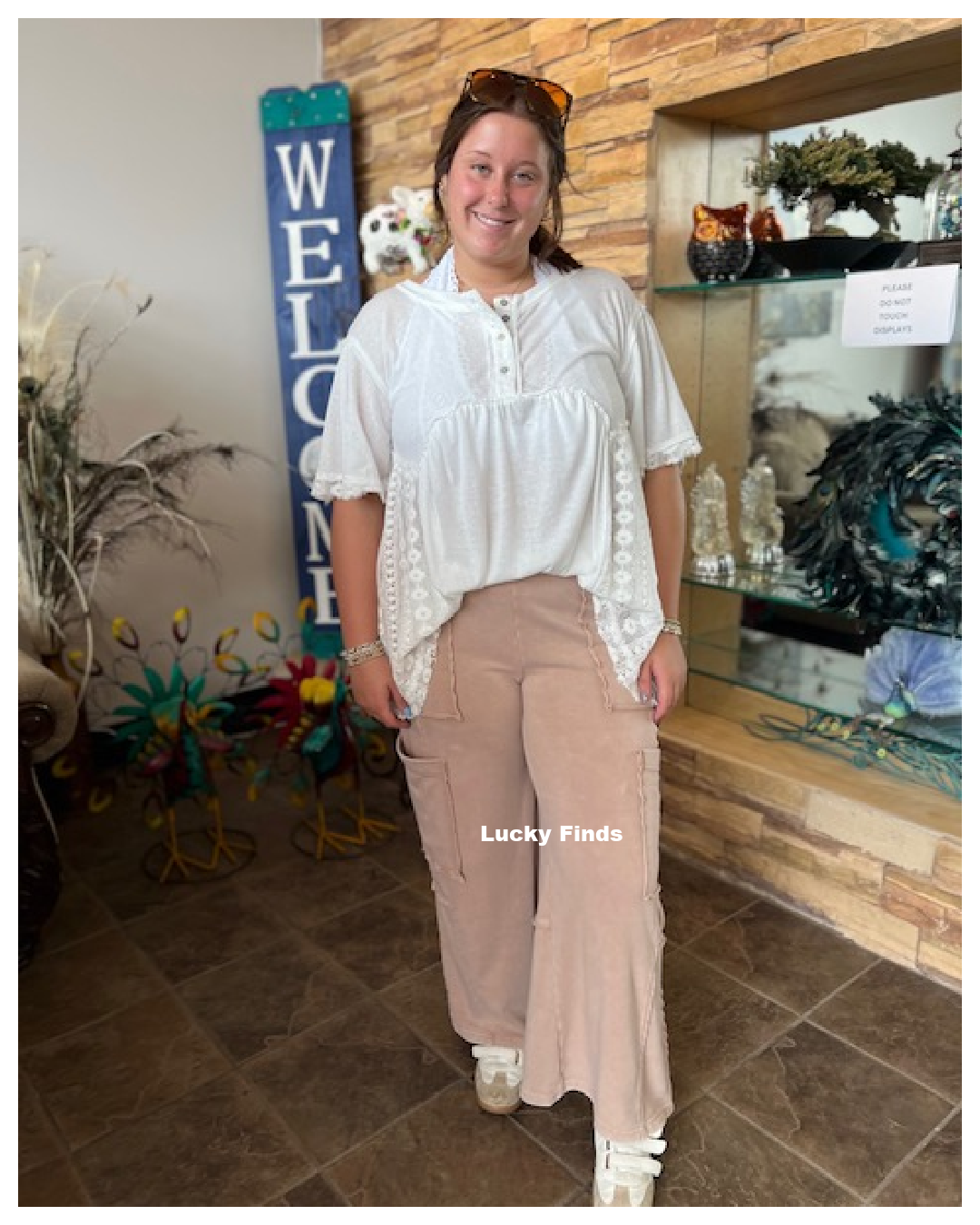 Dallas Comfy Washed Cargo Pants A233