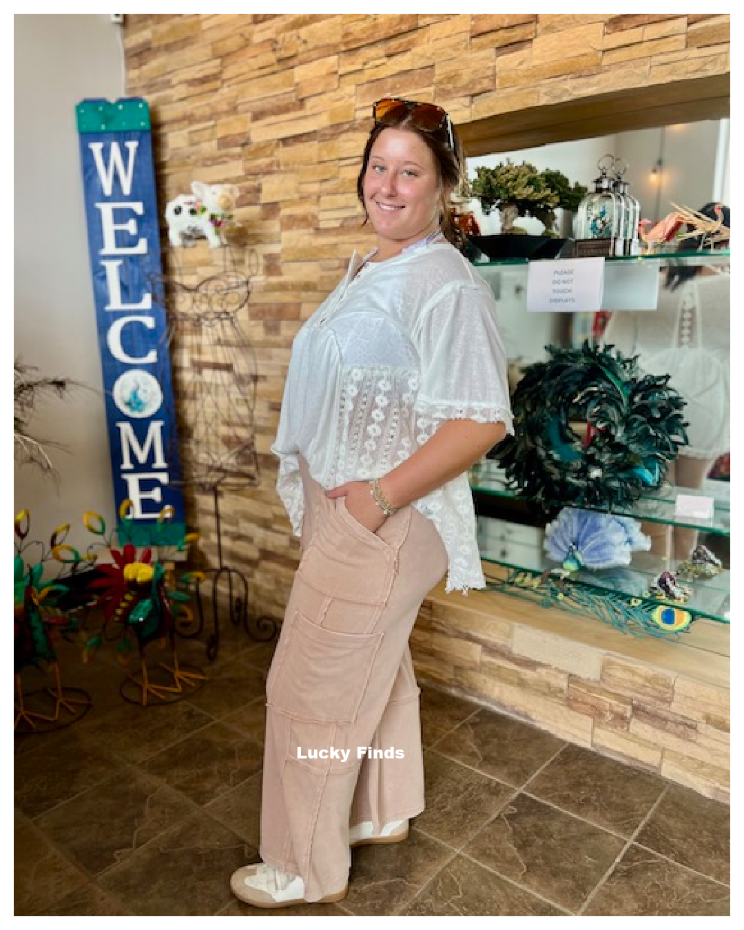 Dallas Comfy Washed Cargo Pants A233