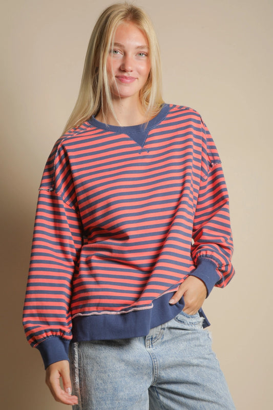 Craving for Comfy Stripe Top A236