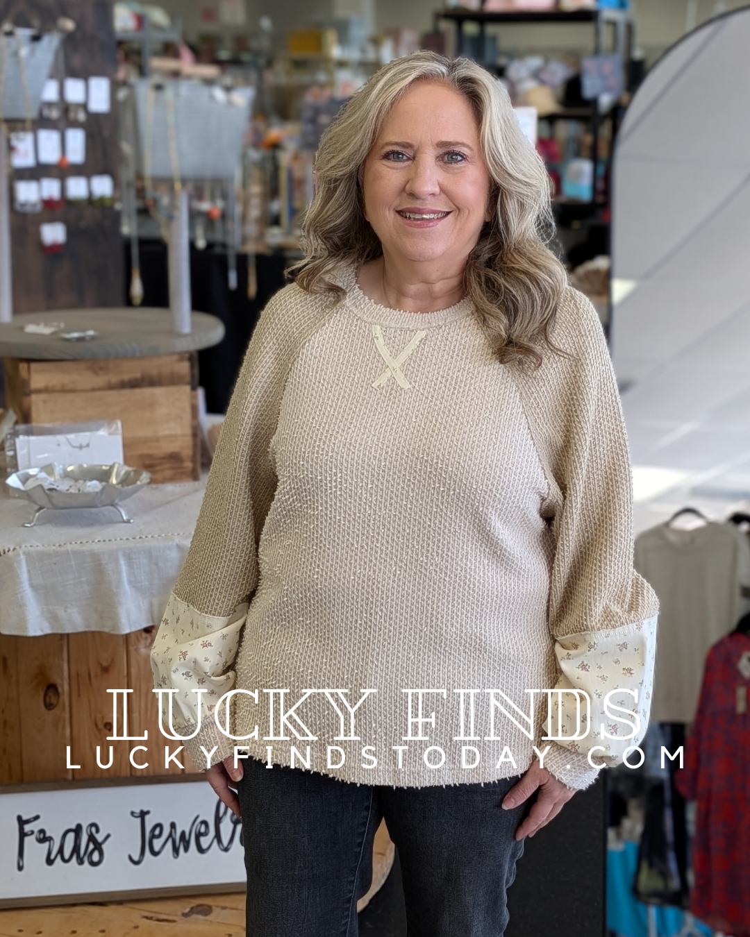 Color Block Casual Knit Top A257