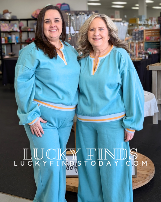 NYC Color Block Pants Set A258