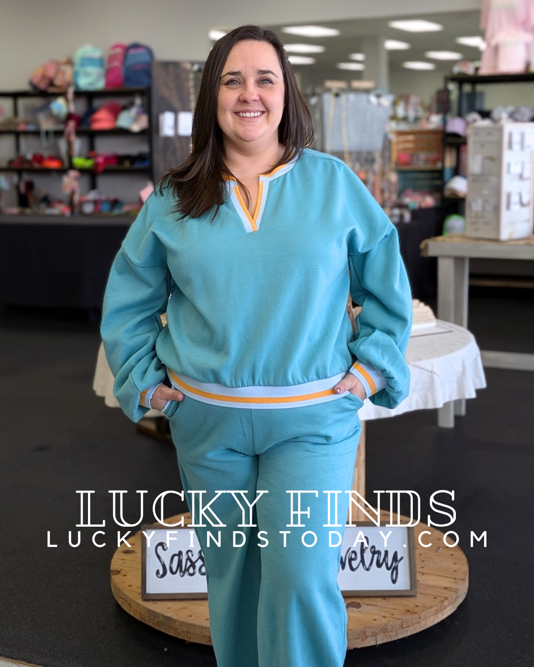 NYC Color Block Pants Set A258