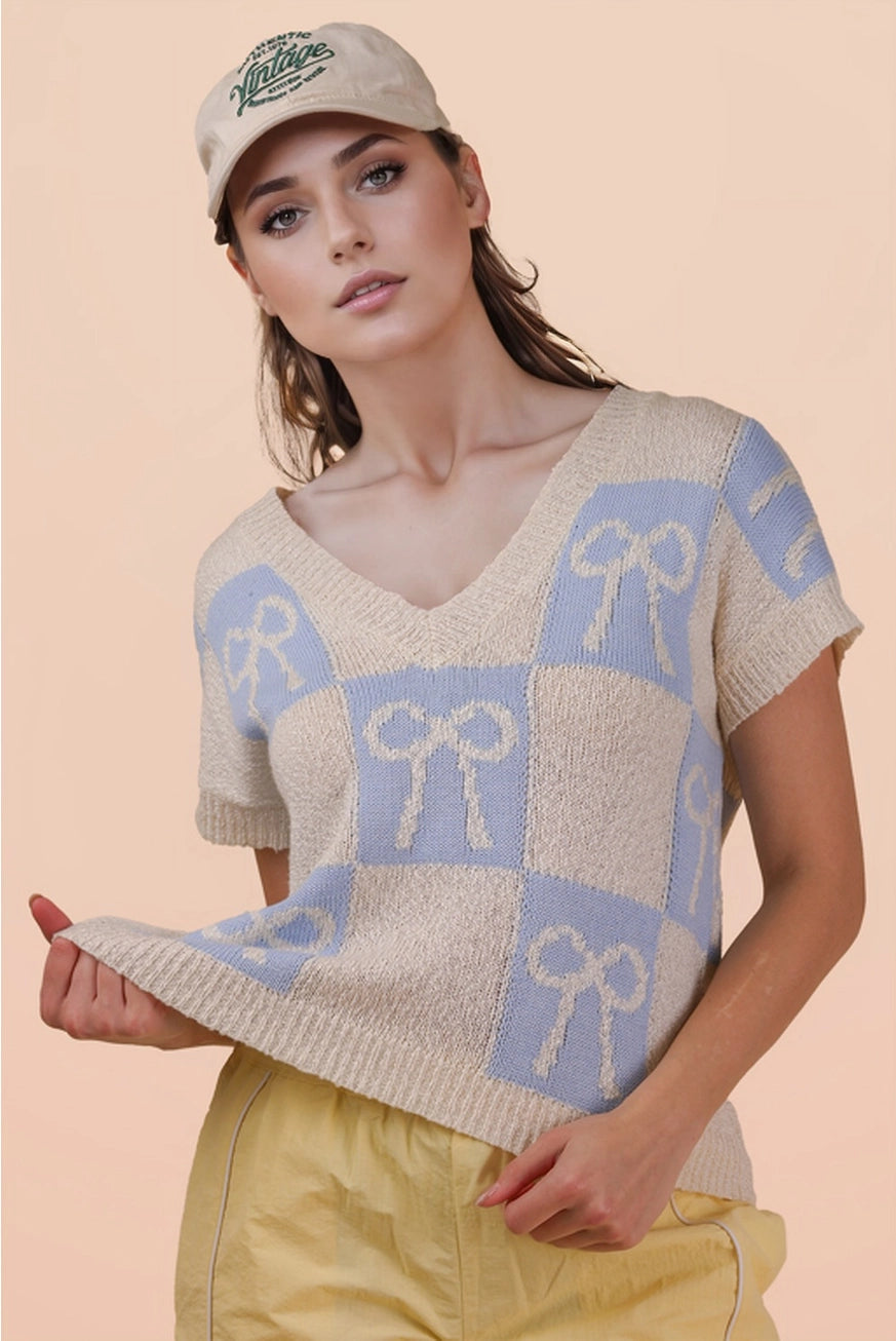 Bow Lover Summer Top A264