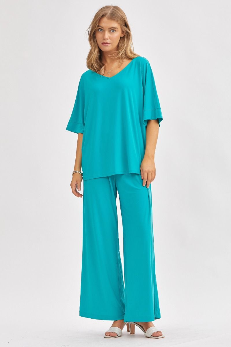 Cabana Wide Leg Pants Set A269