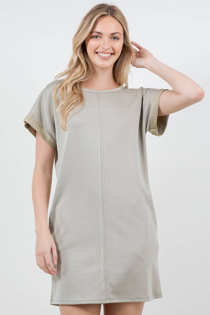 Young Scuba T-Shirt Dress A278