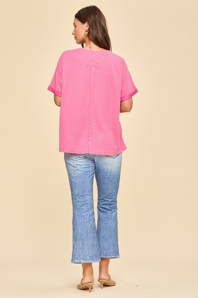 Two Tone Comfy Top A287