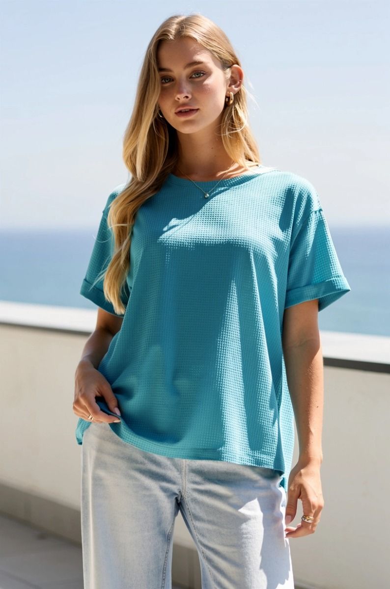 Two Tone Comfy Top A287