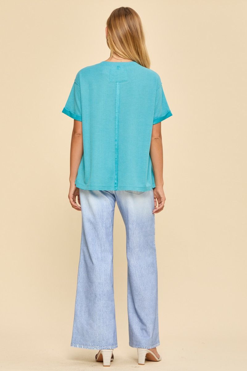 Two Tone Comfy Top A287