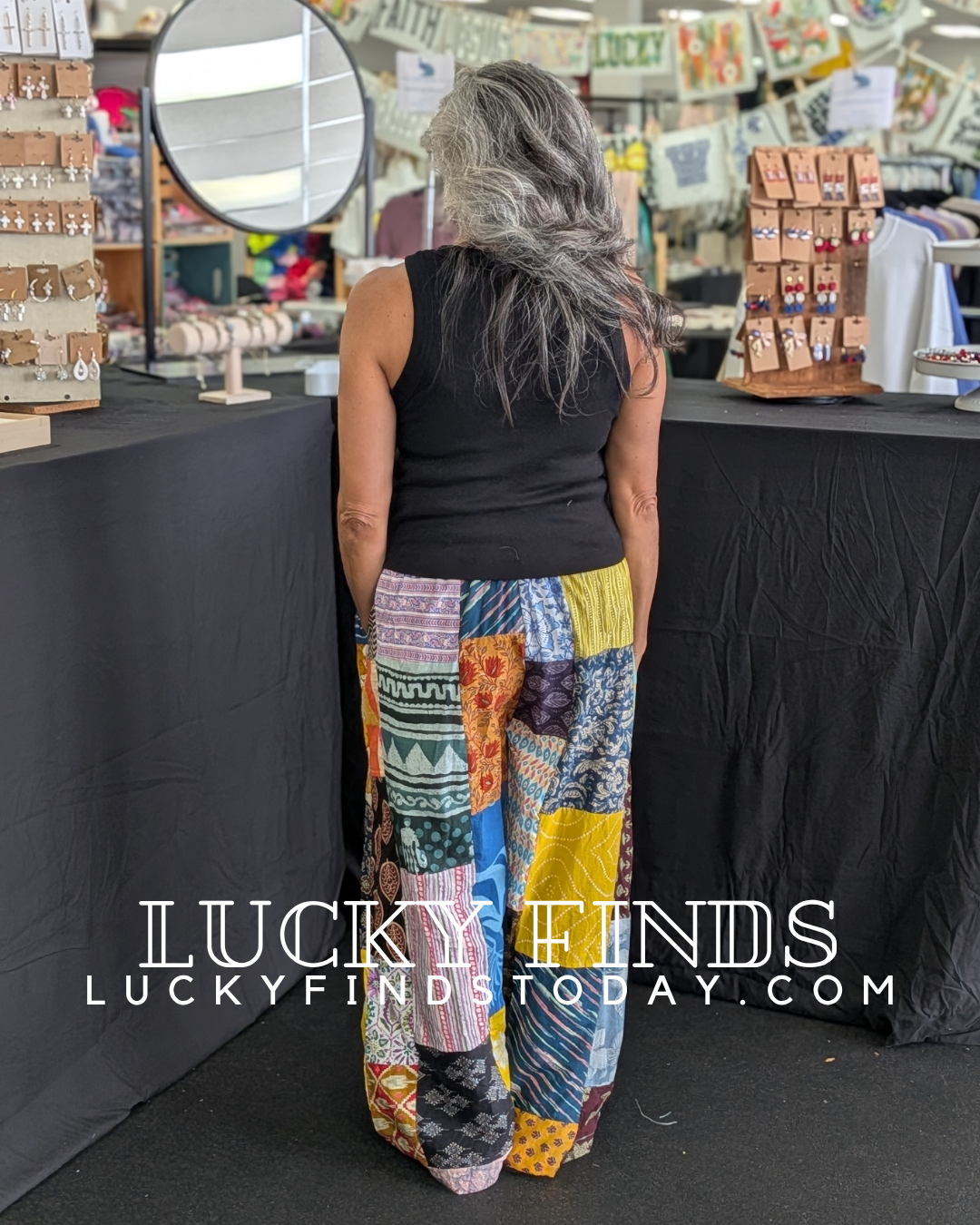 Vintage Patchwork Jogger Pants A296