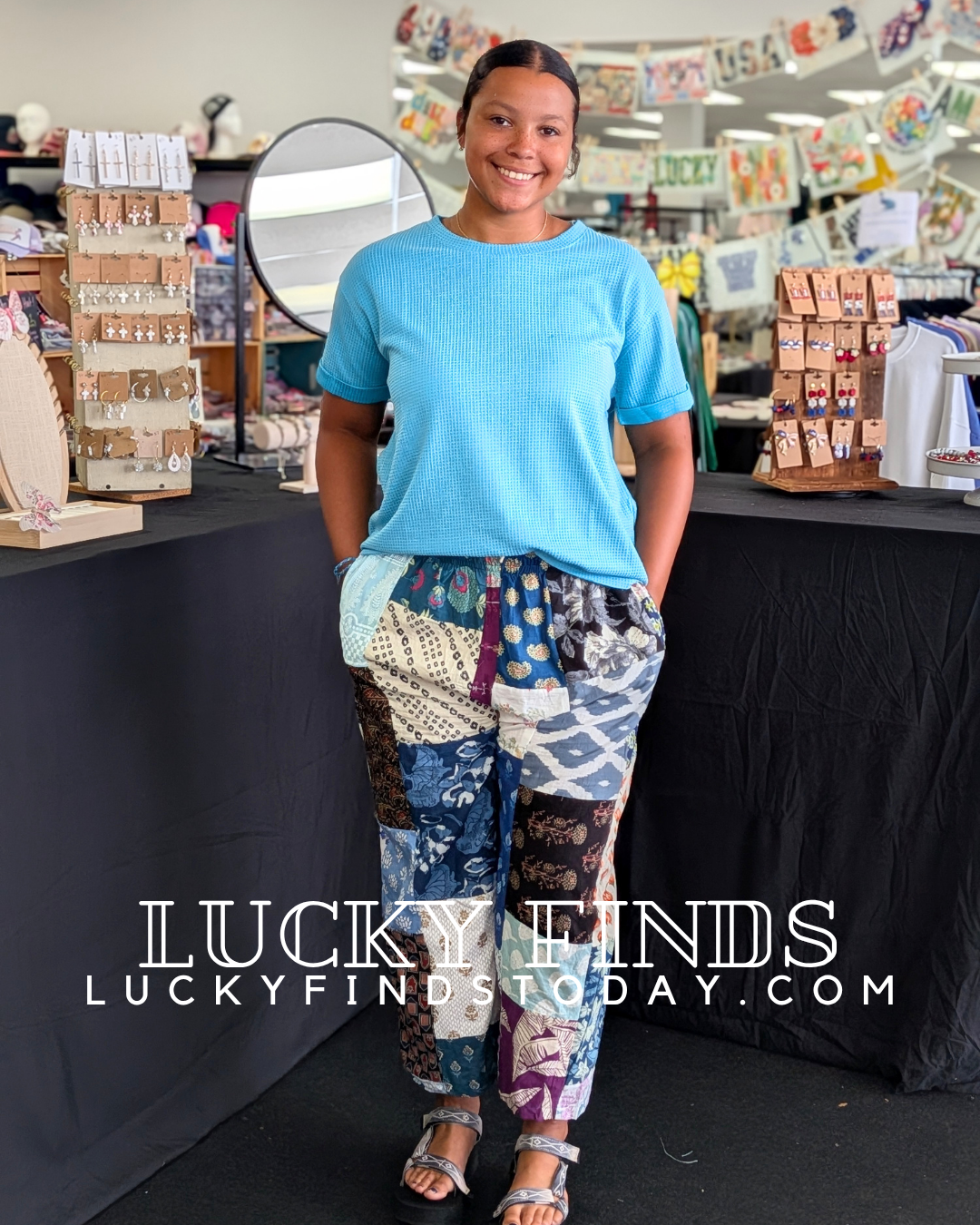 Vintage Patchwork Jogger Pants A296