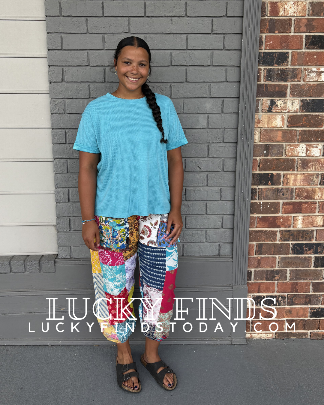 Vintage Patchwork Jogger Pants A296
