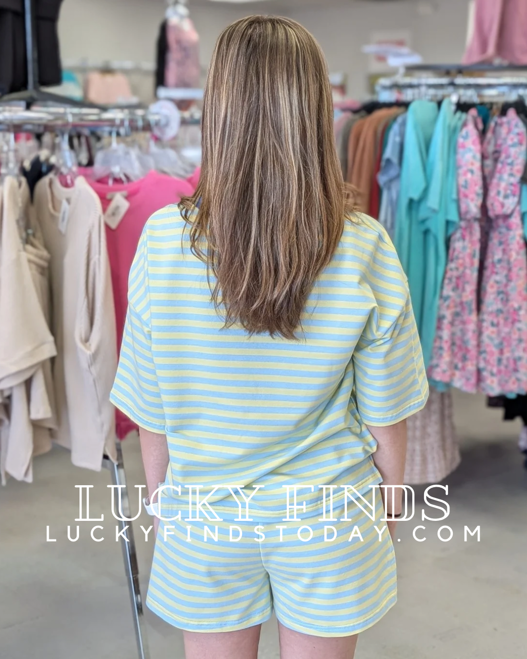 Cabana Striped Shorts Set D1690