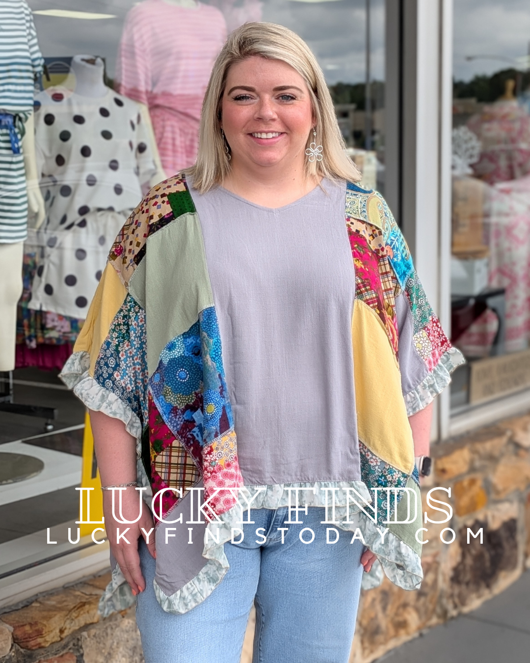 Vintage Retro Poncho Top A301