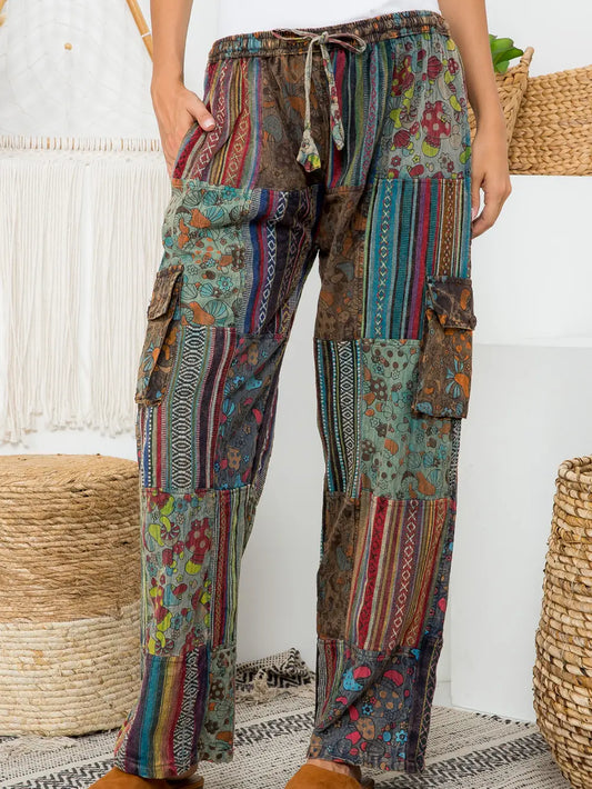 Vintage Patchwork Cargo Pants A305
