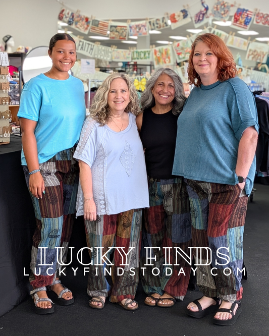 Vintage Patchwork Harem Pants A306