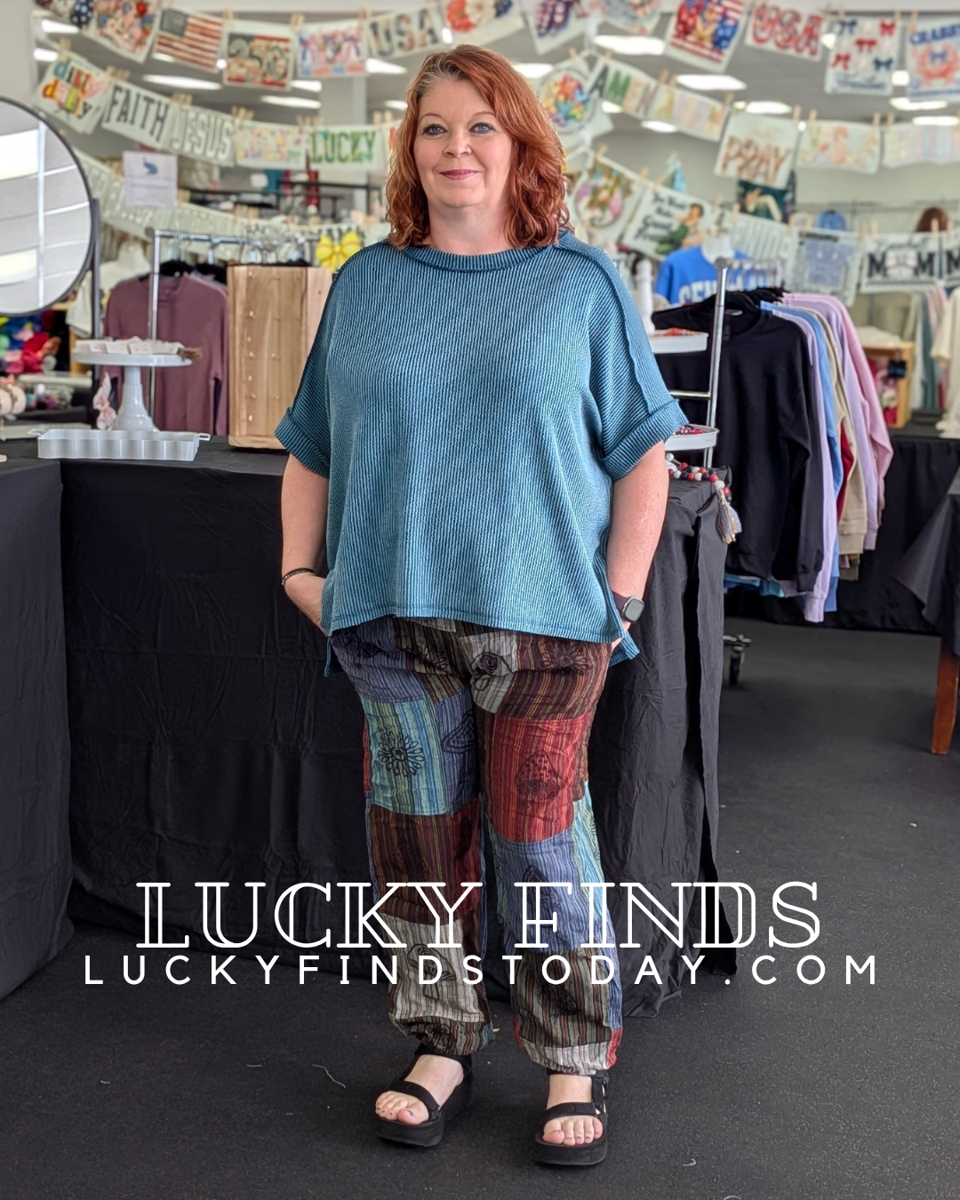 Vintage Patchwork Harem Pants A306