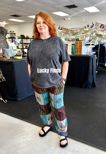 Vintage Patchwork Harem Pants A306