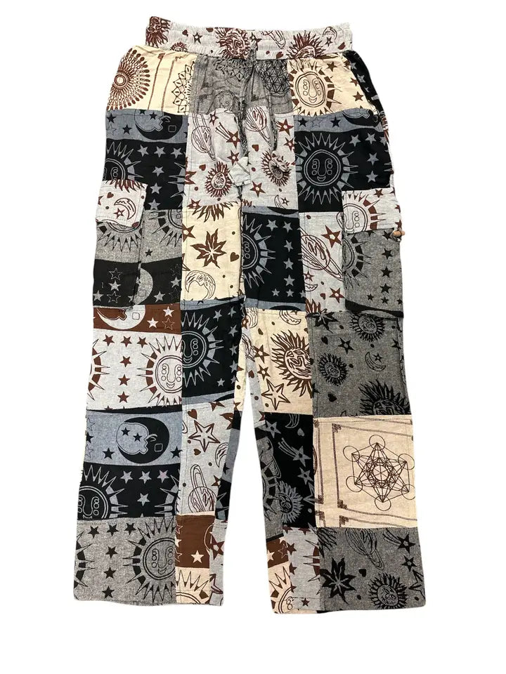 Fancy Celestial Patchwork Pants A316