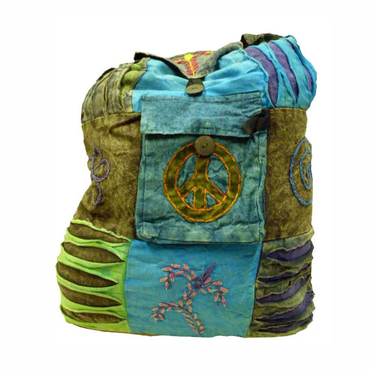 Vintage Nepal Peace Backpack A327