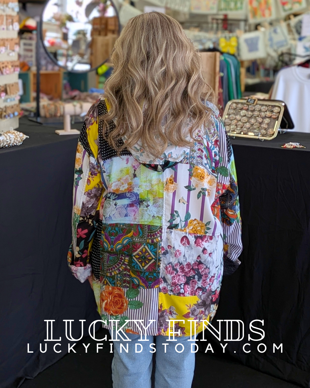 Vintage Multi Patchwork Hoodie A336