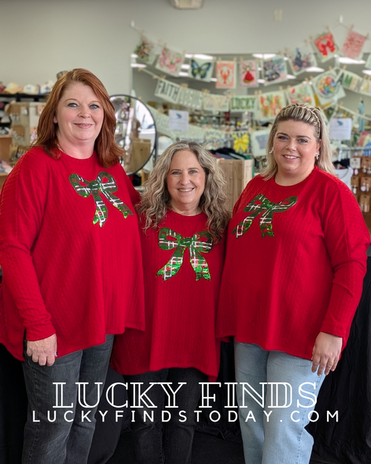 Christmas Ribbon Top A343