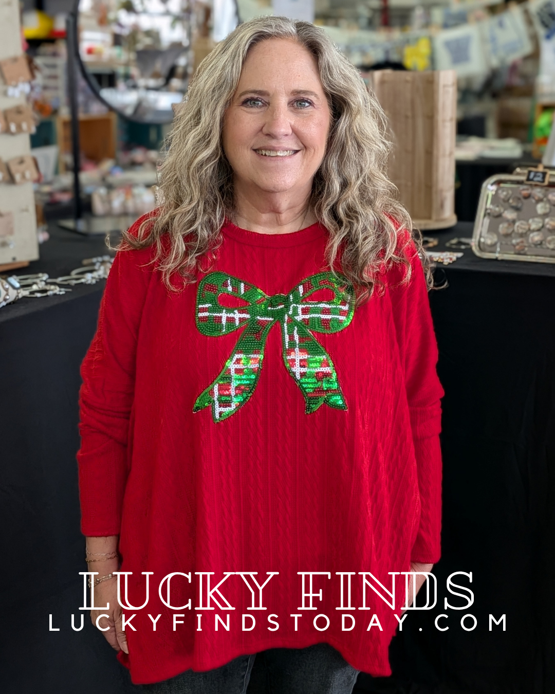 Christmas Ribbon Top A343