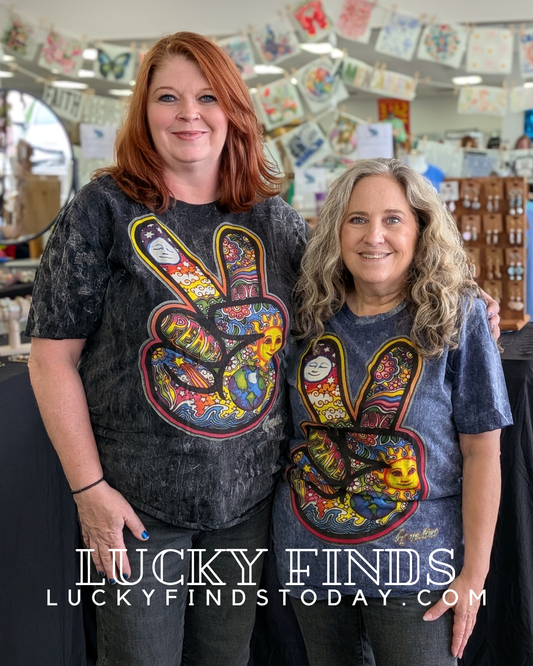 Lucky Peace Sign Tee A351