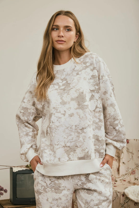 Dreaming Floral Lounge Top A361