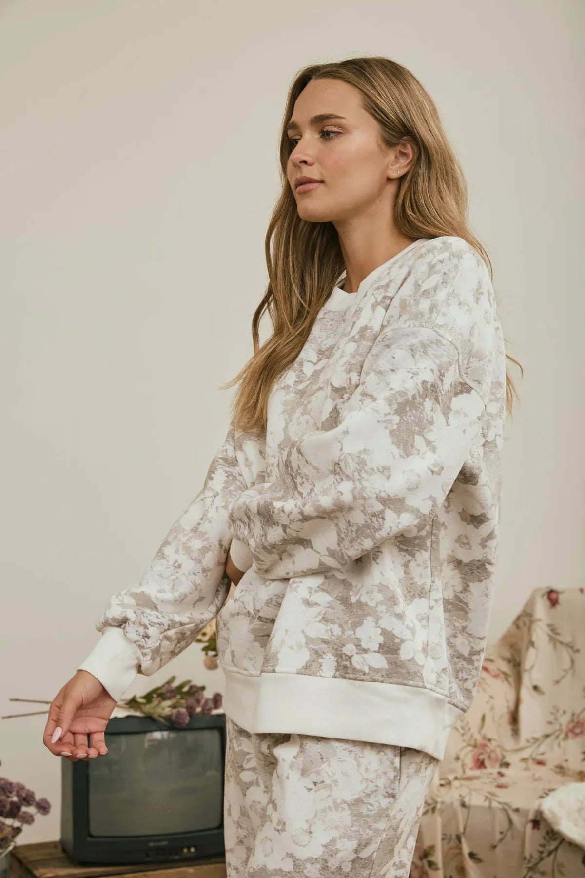 Dreaming Floral Lounge Top A361