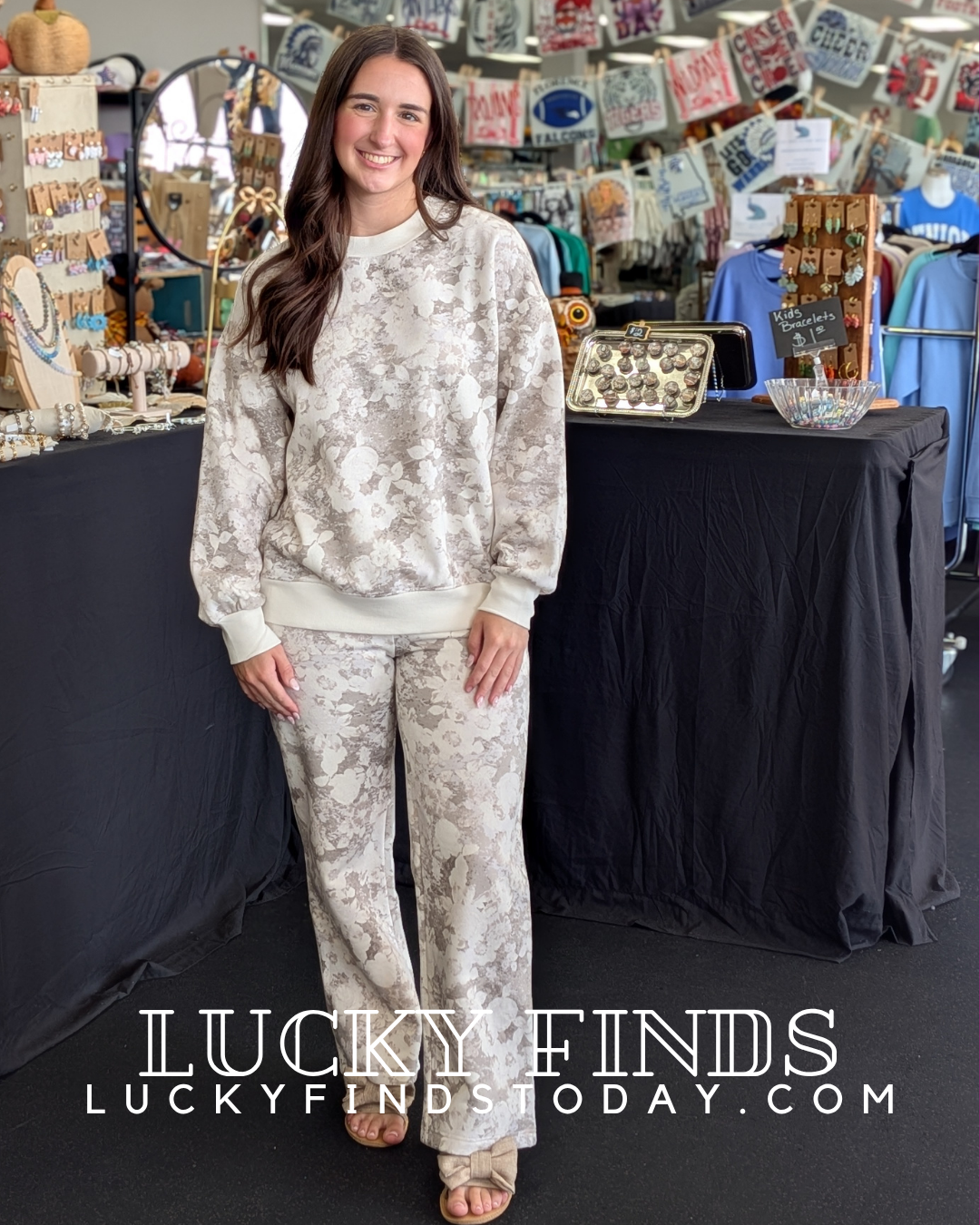 Dreaming Floral Lounge Top A361