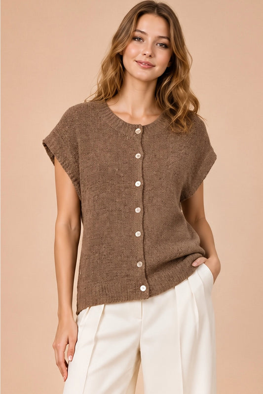 Fancy Knit Sweater Top A376