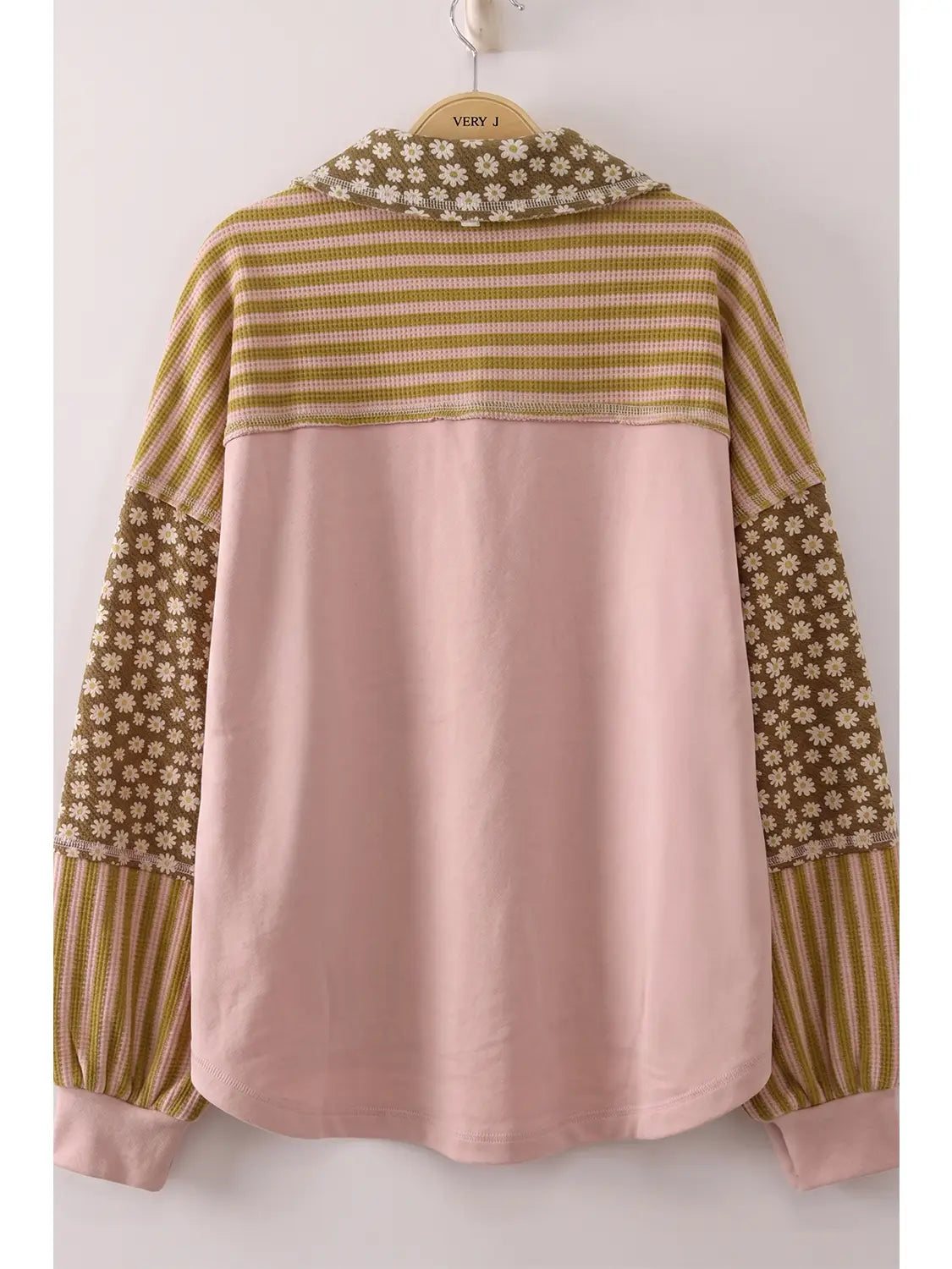 Sweet Daisy Stripe Contrast Top A379