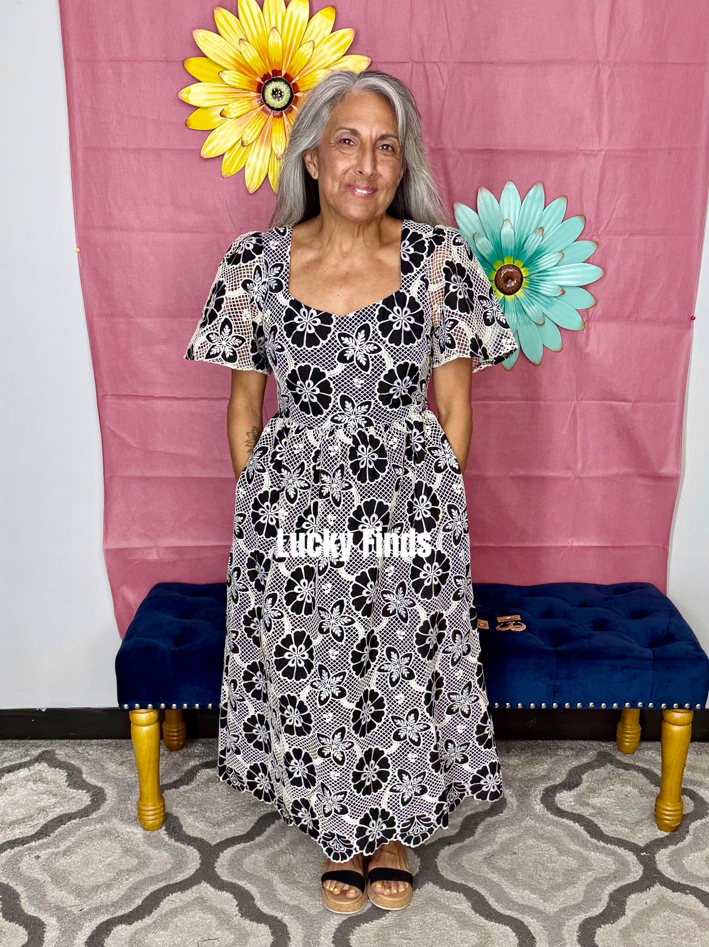 Bit Of Charm Midi Dress W387