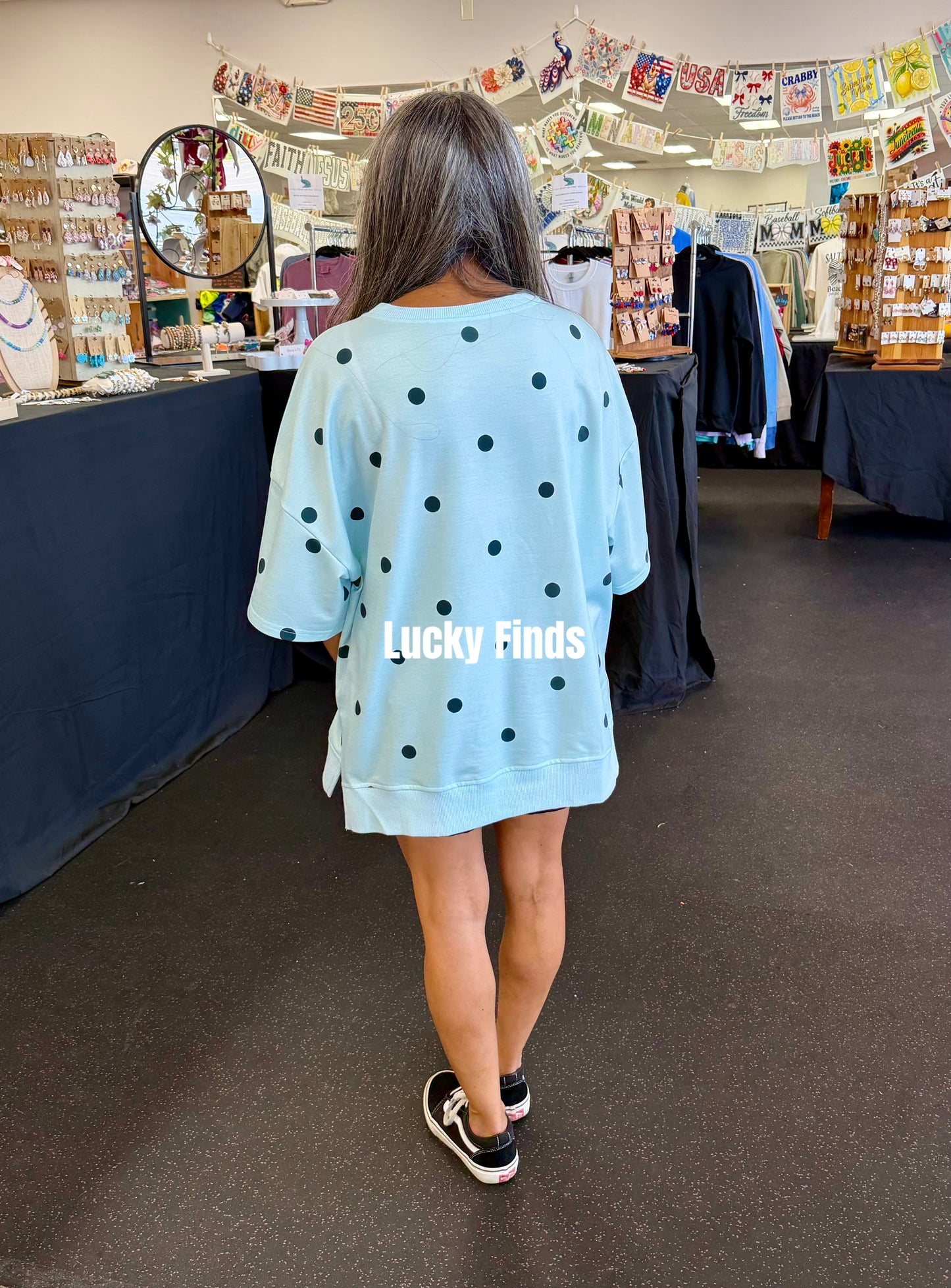 Lovely Outlook Polka Dot Top D1726