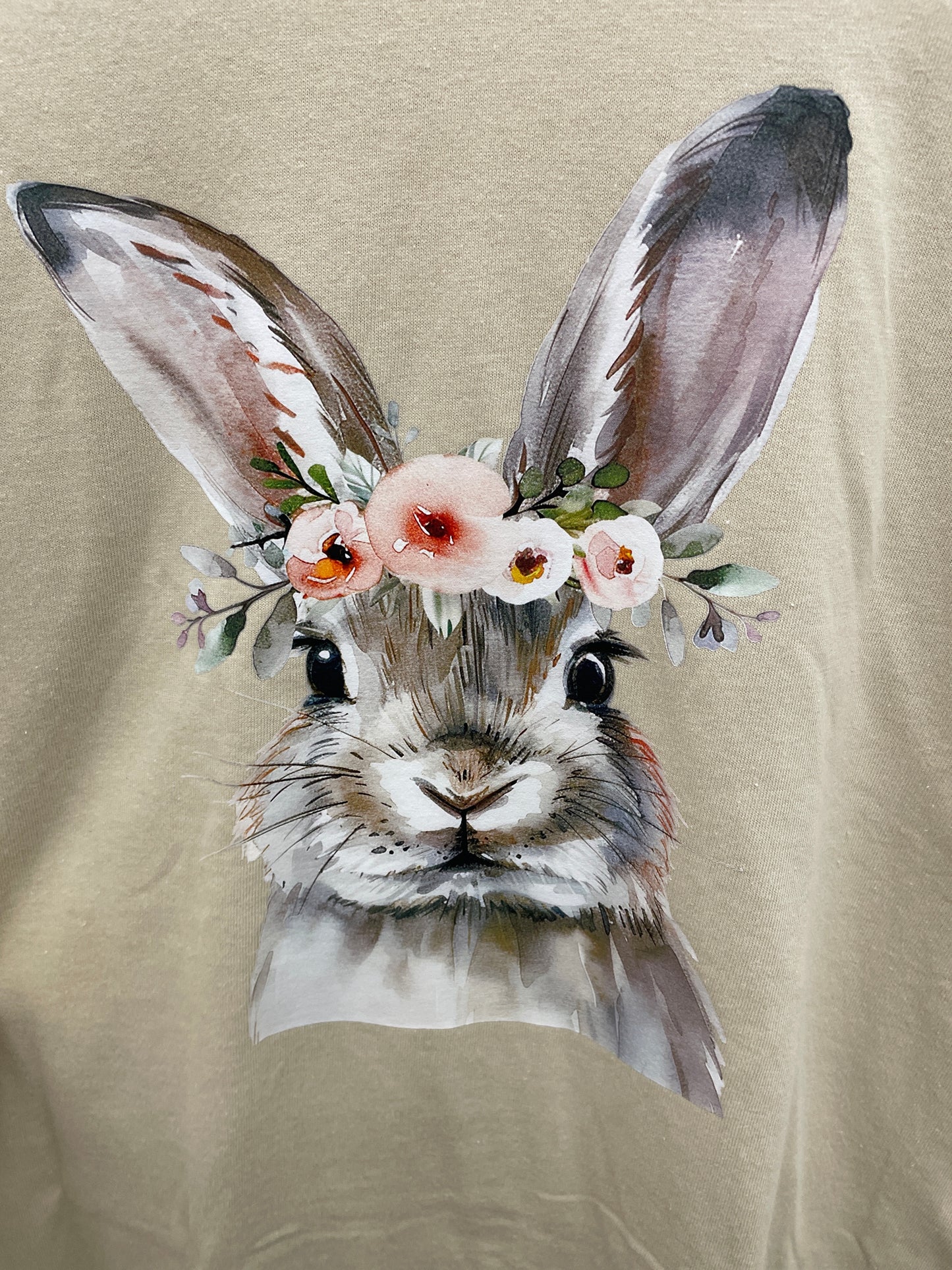 E303 Floral crown bunny T-Shirt