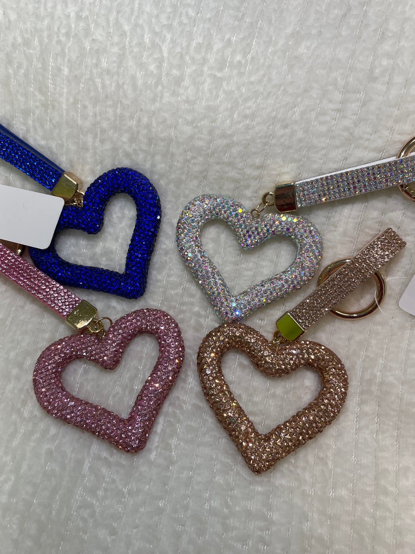 Jv439 Heart Bling keychain