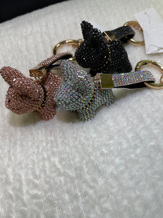 Jv438 Dog Bling keychain