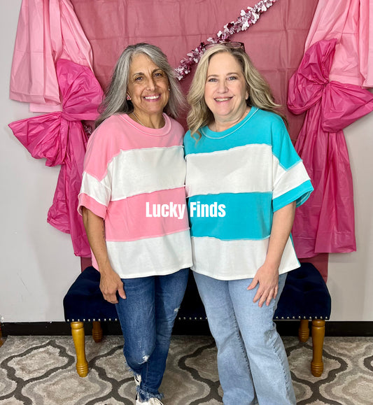 Beach Day Colorblock Top Z811