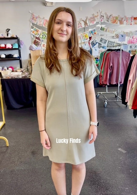 Young Scuba T-Shirt Dress A278