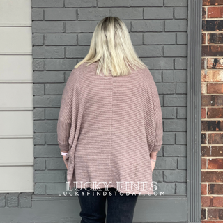 Florence Waffle Knit Curvy Top Z779