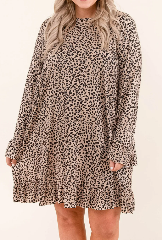 Leopard Craze Dress D1115