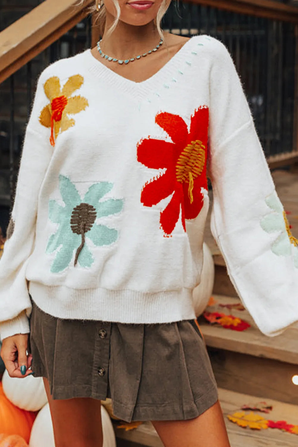 Counting Daisy Again Sweater D1385