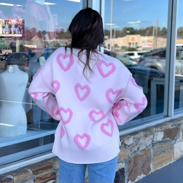 Loving Heart Sweater D1416