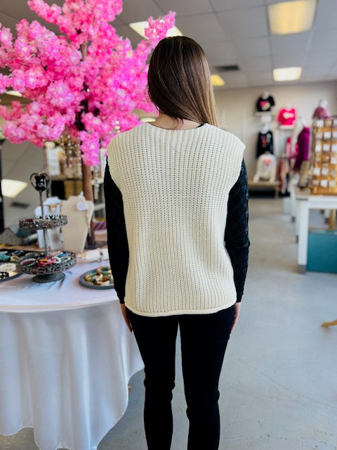 My Joy Chunky Sweater Vest D1430