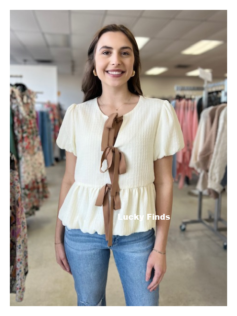 Tip Toe Dancing Bow Top D1489